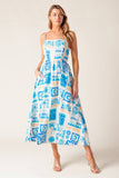 WANDER LUST MIDI DRESS BLUE