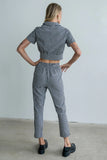 Madie Gingham Pants in Black