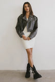 Vale Textured Knit Mini Dress in Cream FINAL SALE