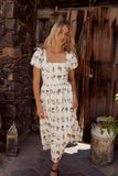 Jayce Embroidered Floral Maxi Dress FINAL SALE
