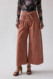 Barkley Corduroy Wide Leg Pants in Rust FINAL SALE