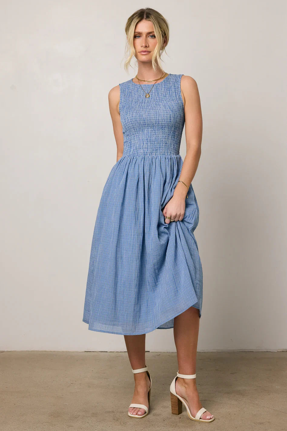 Louella Smocked Midi Dress FINAL SALE
