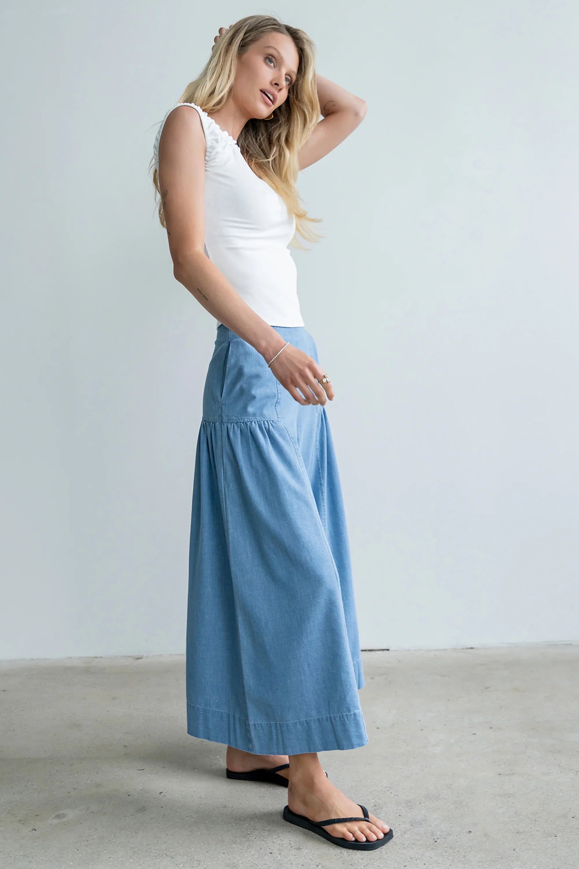 Kali Cropped Wide Leg Pants