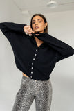 Maci Cardigan in Navy