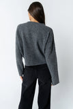 Maci Cardigan in Charcoal FINAL SALE