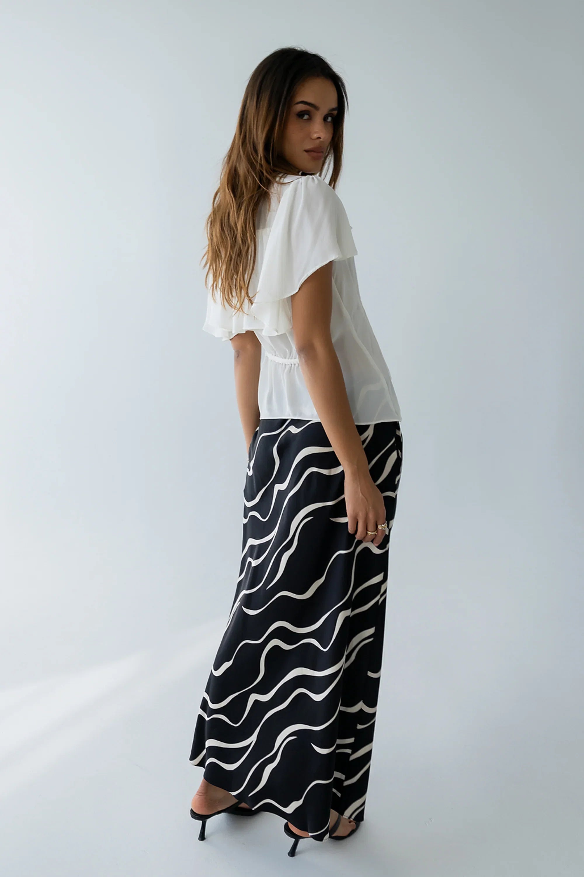 Ariel Abstract Maxi Skirt
