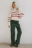 Astrid Track Pants in Green FINAL SALE