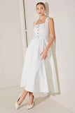 SUMMER SOCIAL WHITE MIDI DRESS