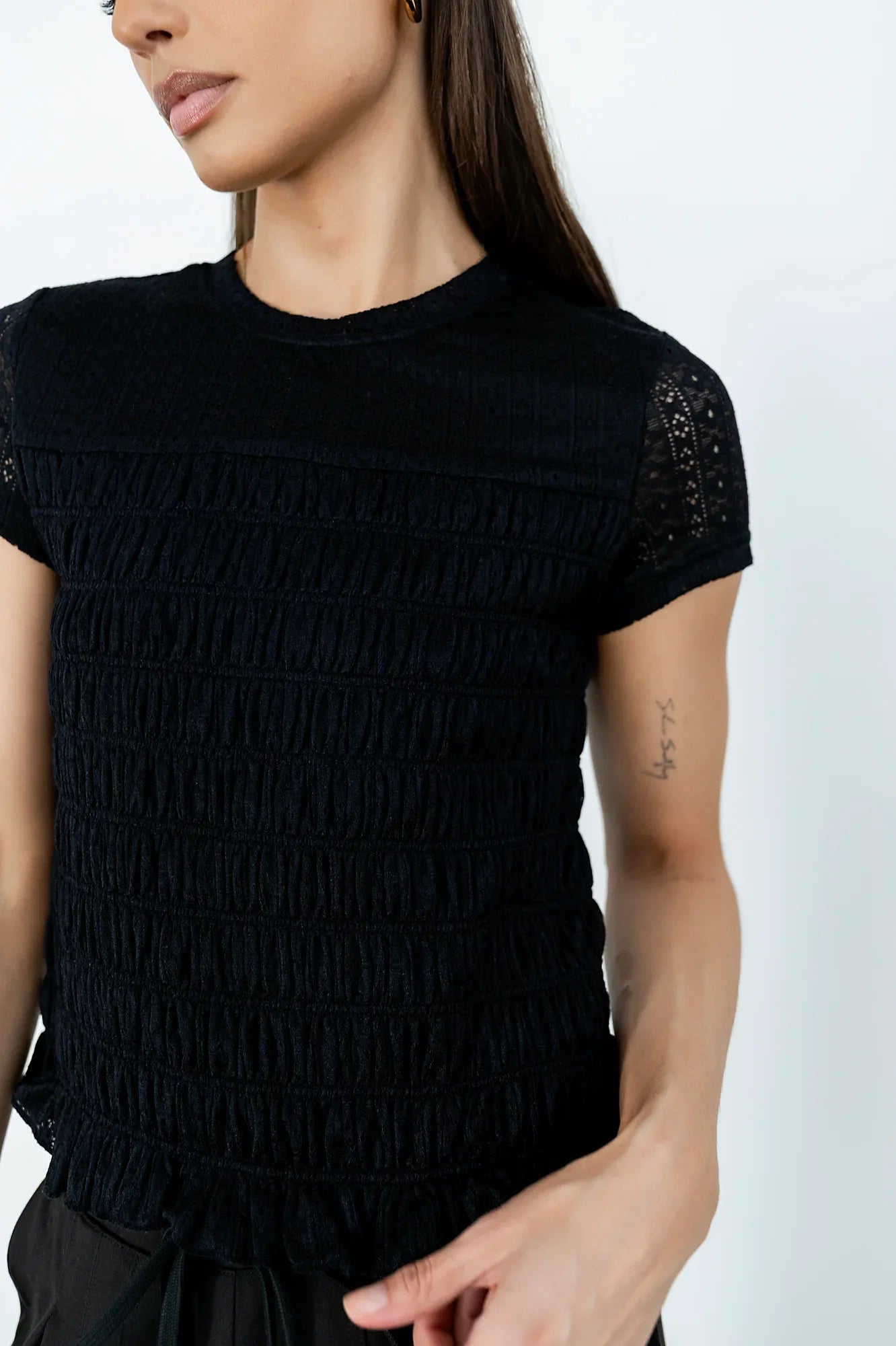 Marko Lace Top in Black
