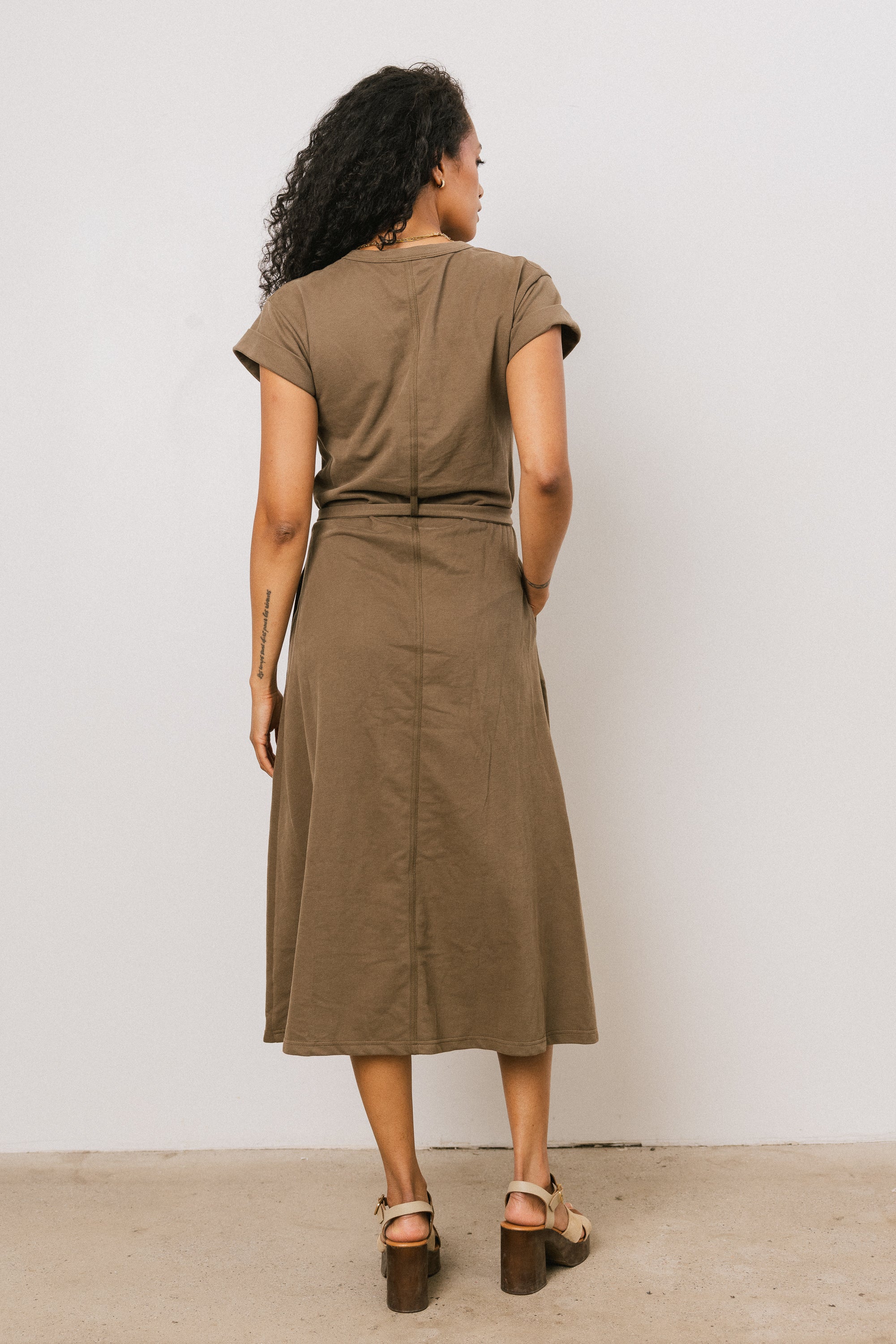 Saxton Maxi Dress in Olive FINAL SALE