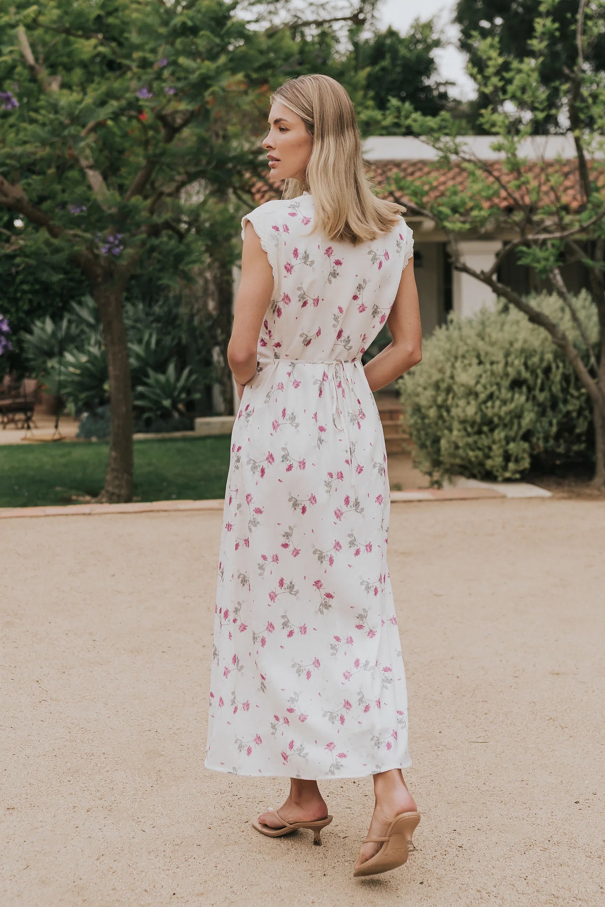 Brinkley Floral Maxi Dress in Berry