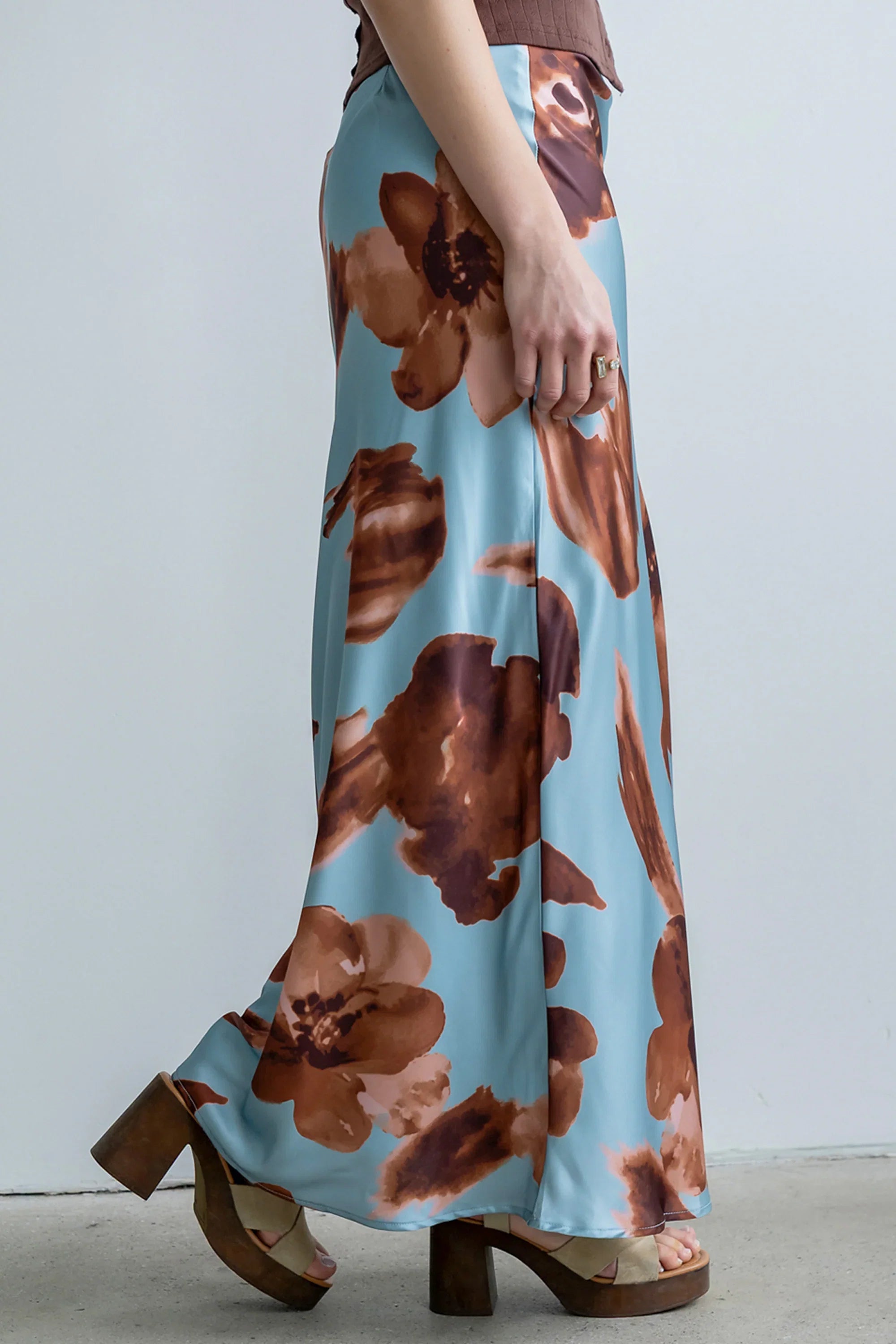 Kenya Satin Maxi Skirt