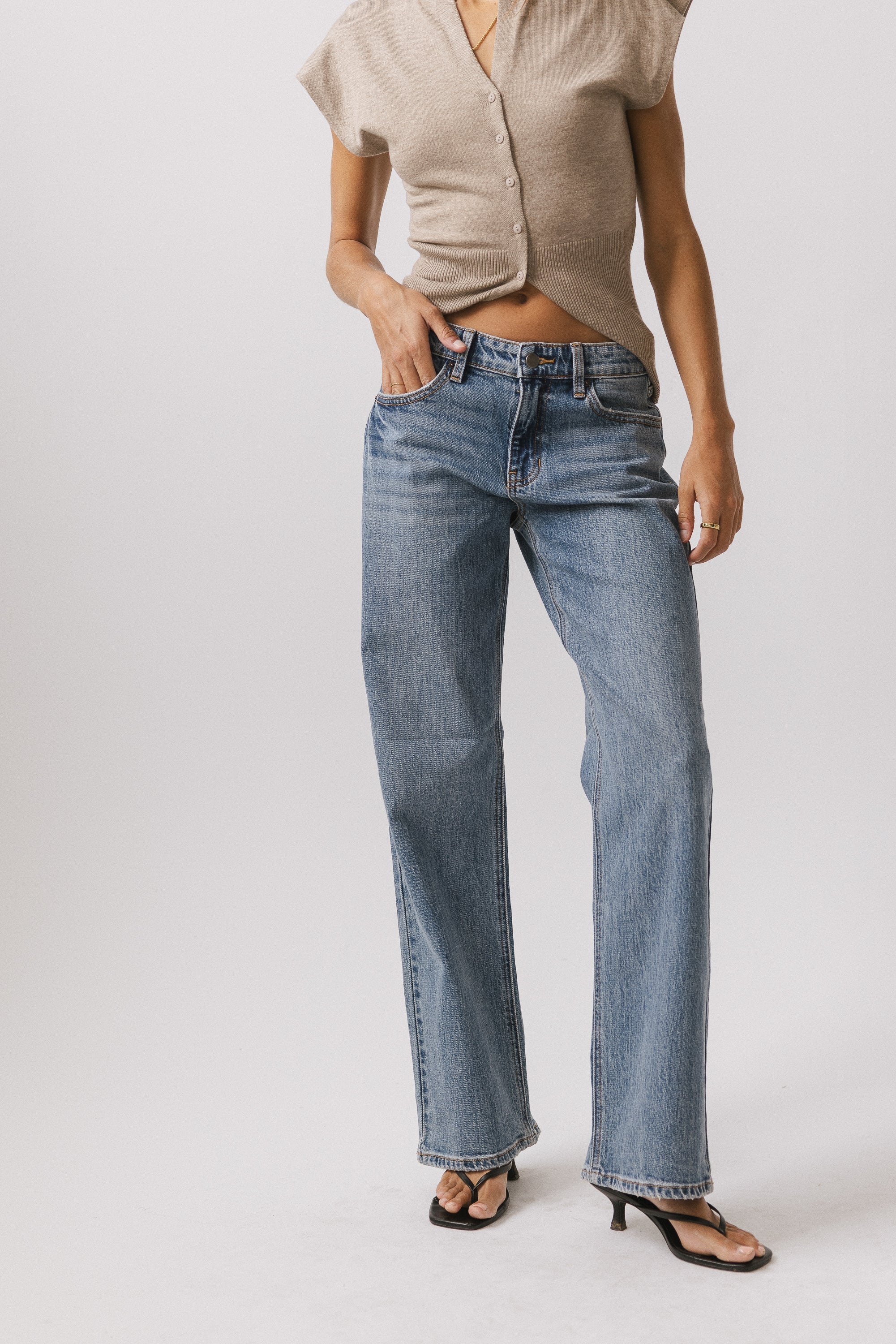 Marshall Straight Leg Jeans in Medium Wash FINAL SALE