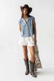 Gen Denim Button Up