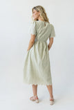 Scotty Embroidered Midi Dress
