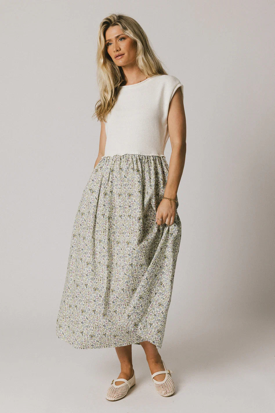 Celeste Floral Sweater Dress FINAL SALE