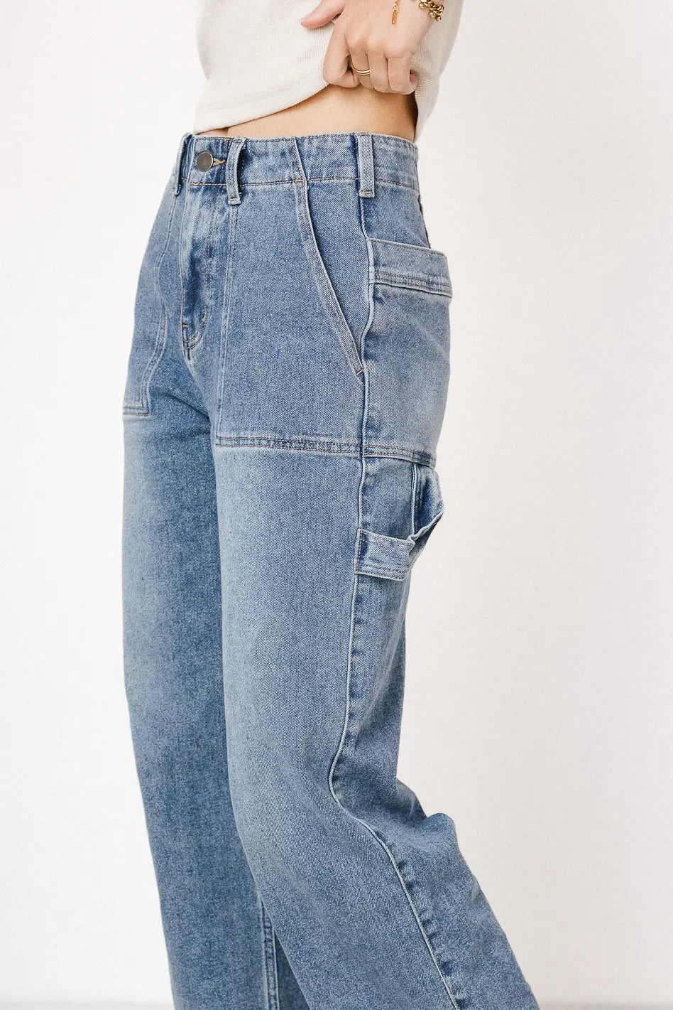 Imani Straight Leg Utility Jeans FINAL SALE