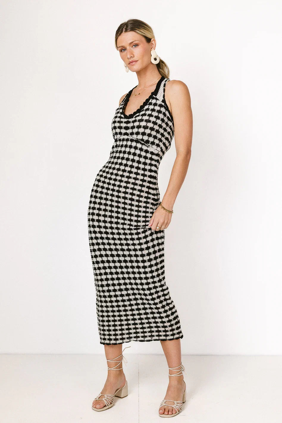 Amias Crocheted Midi Dress FINAL SALE
