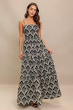 Hazelwood Garden Maxi Dress Black Ivory FINAL SALE