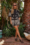 Alexsis Embroidered Mini Dress FINAL SALE