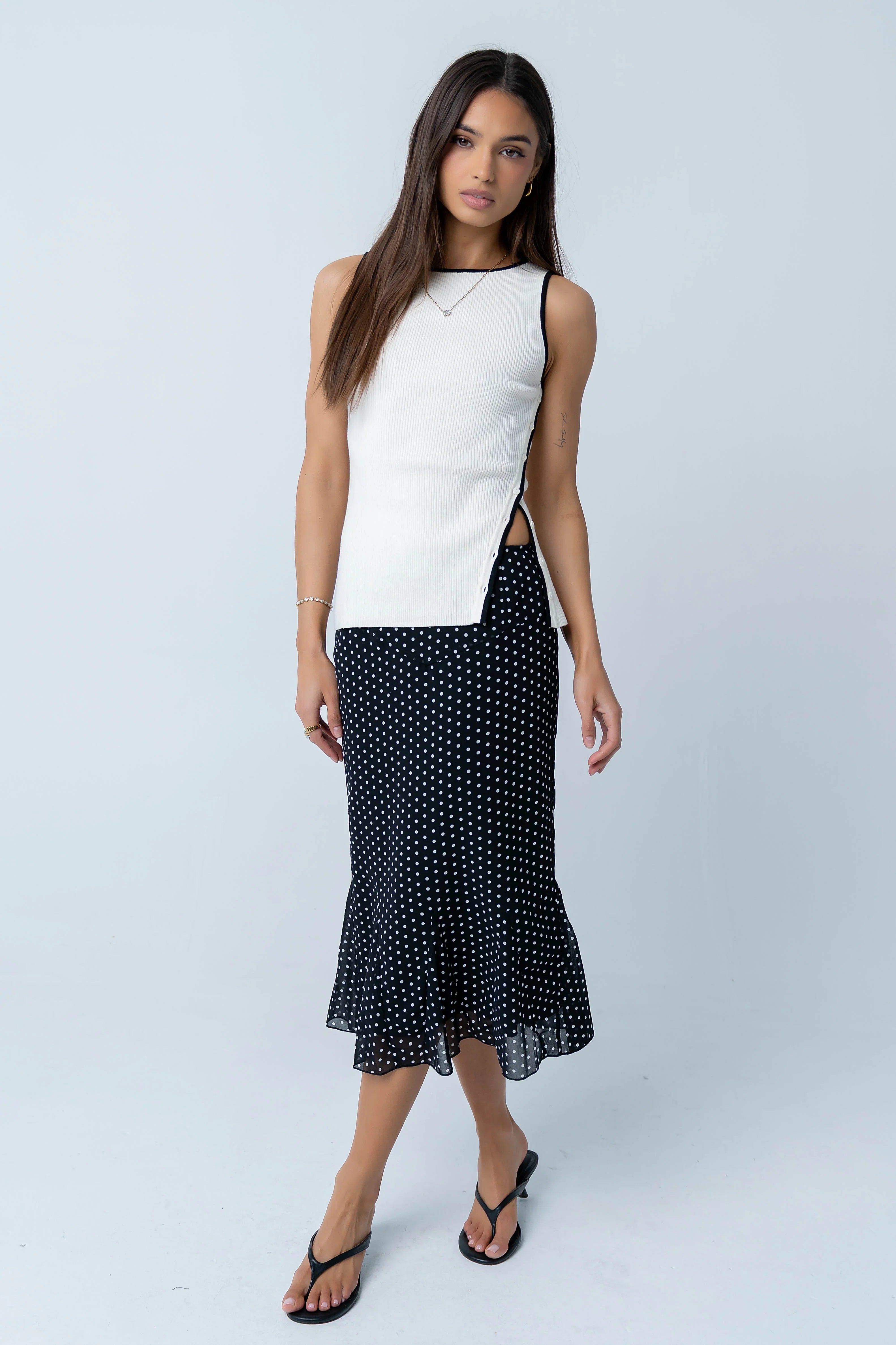 Katia Contrast Tank Top