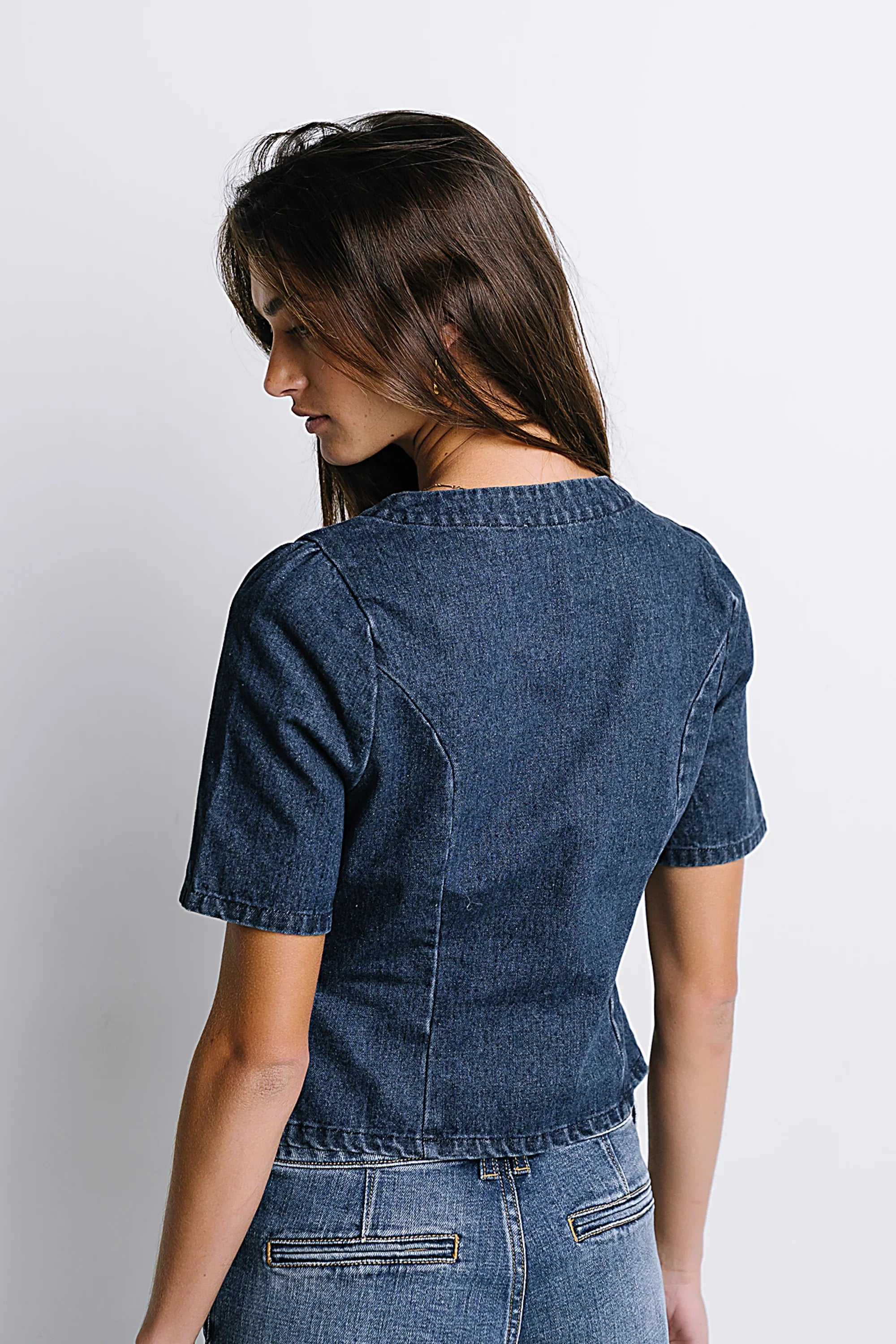 Sadie Denim Button Up