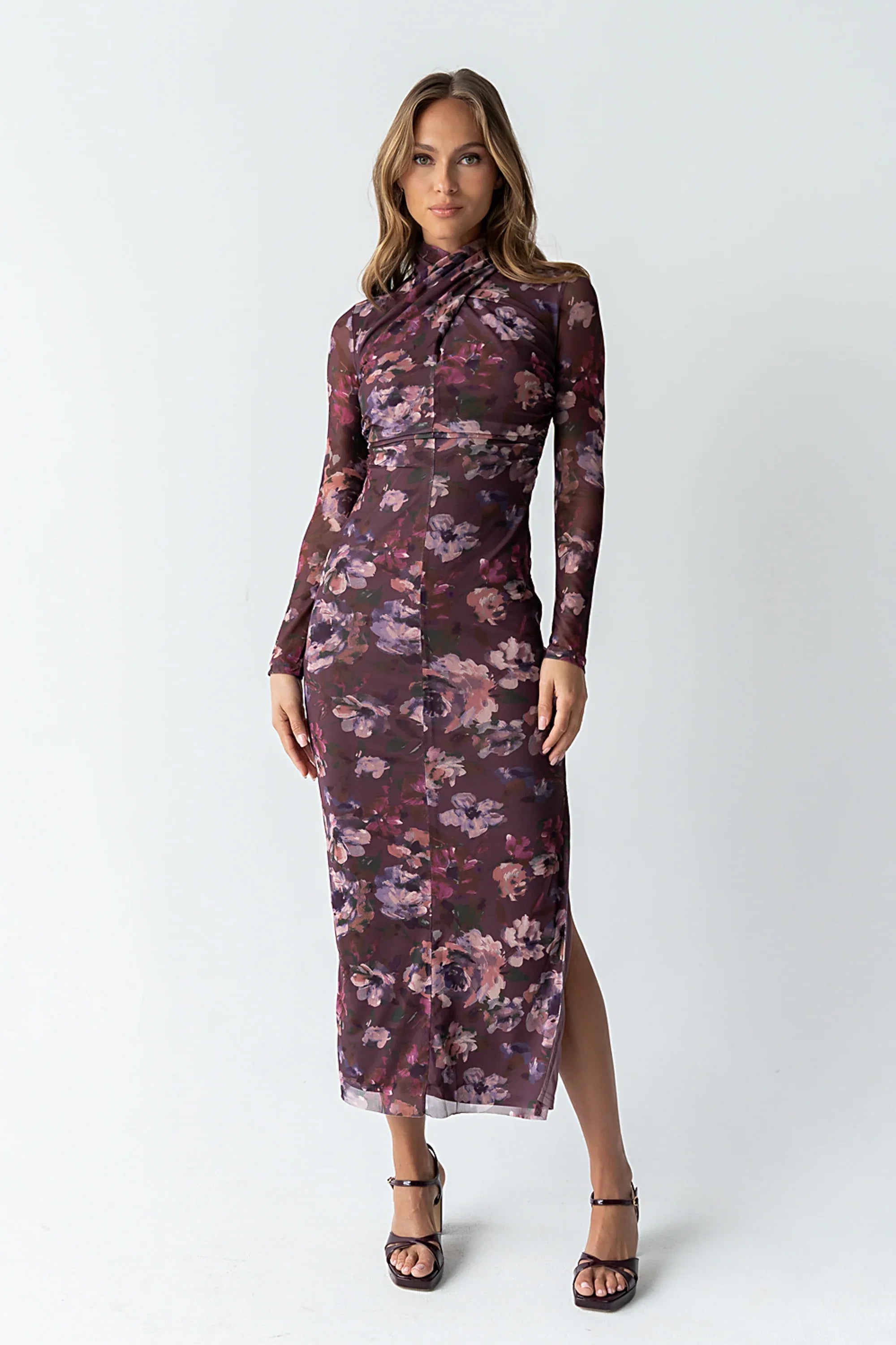 Jovie Floral Mesh Maxi Dress FINAL SALE
