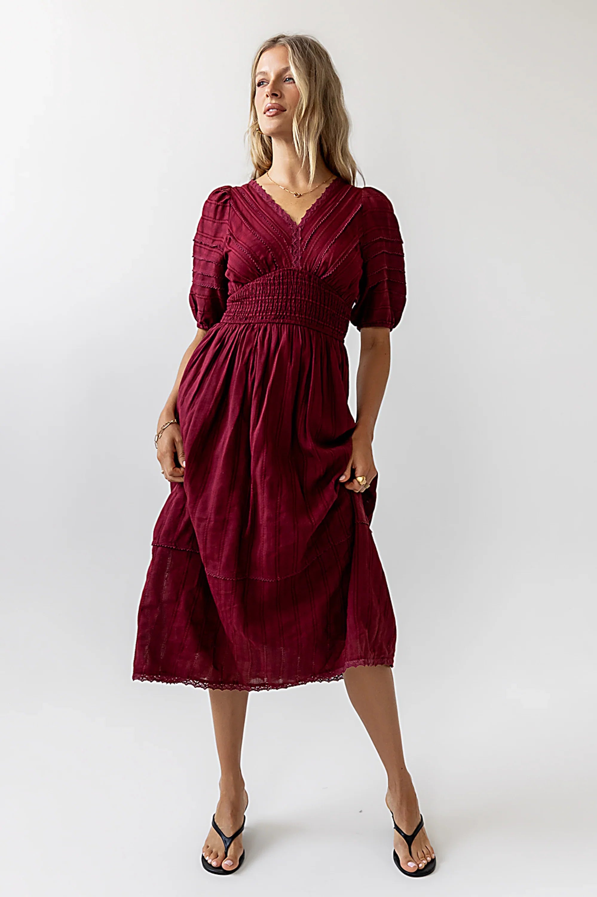 Tammia Ric Rac Midi Dress FINAL SALE