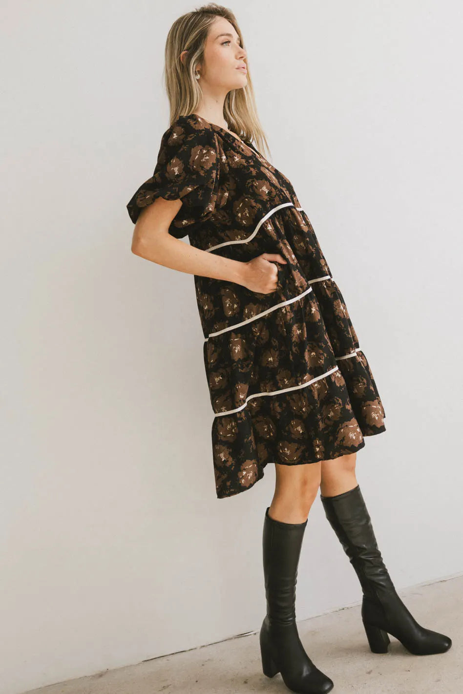 Ostella Floral Midi Dress FINAL SALE