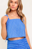 URBAN AFFAIR TOP SKIRT SET BLUE