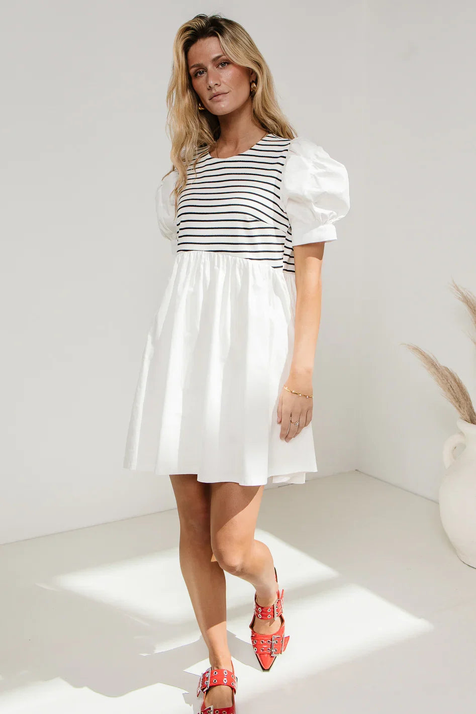 Virginia Puff Sleeve Mini Dress FINAL SALE
