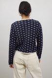 Courtney Scalloped Cardigan in Navy FINAL SALE