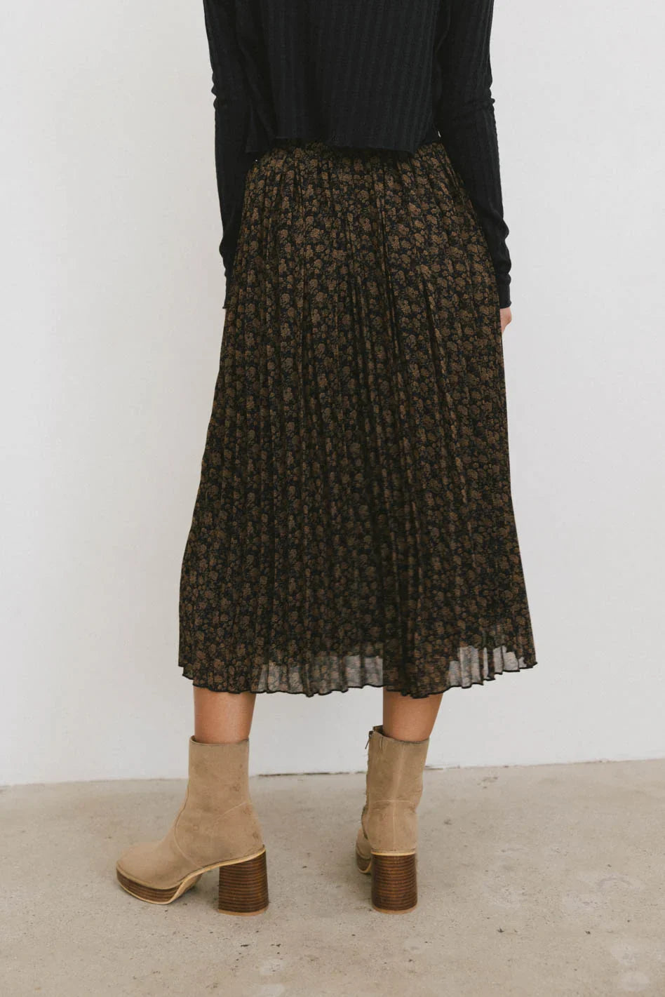 Pascal Pleated Floral Skirt FINAL SALE