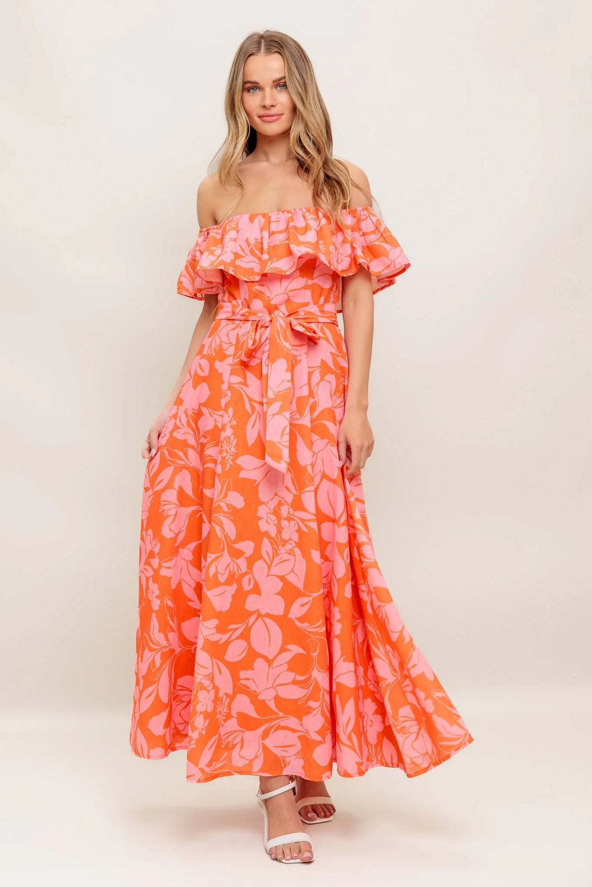 CITRUS GARDEN MIDI DRESS