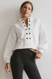 Maxfield Grommet Top in White FINAL SALE