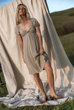 Reno Twist Dress in Sage FINAL SALE