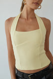 Tavi Ribbed Halter Top