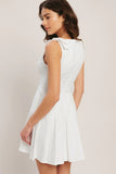 ELEGANT MOMENT WHITE MINI DRESS