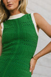 Xavia Knit Maxi Dress in Green FINAL SALE