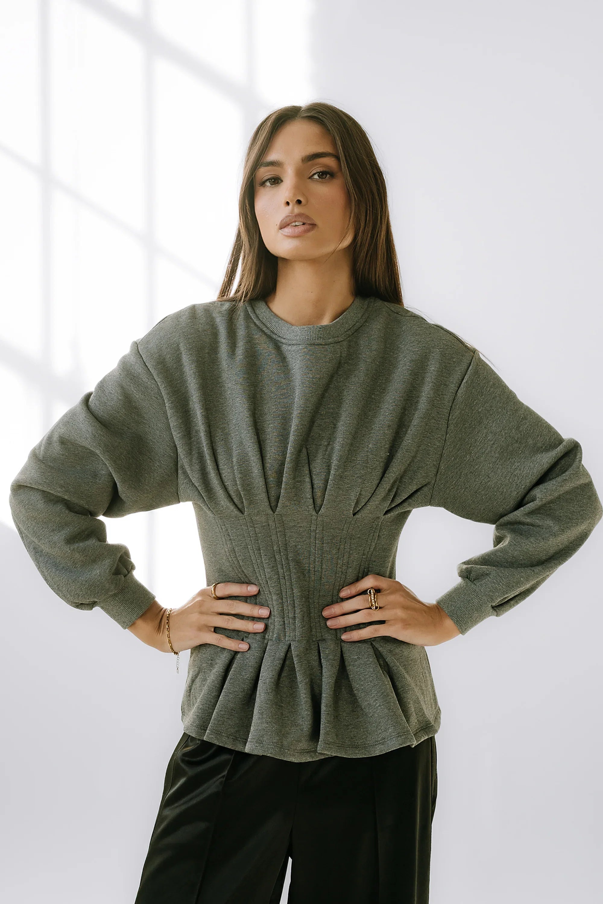 York Pleated Sweater FINAL SALE