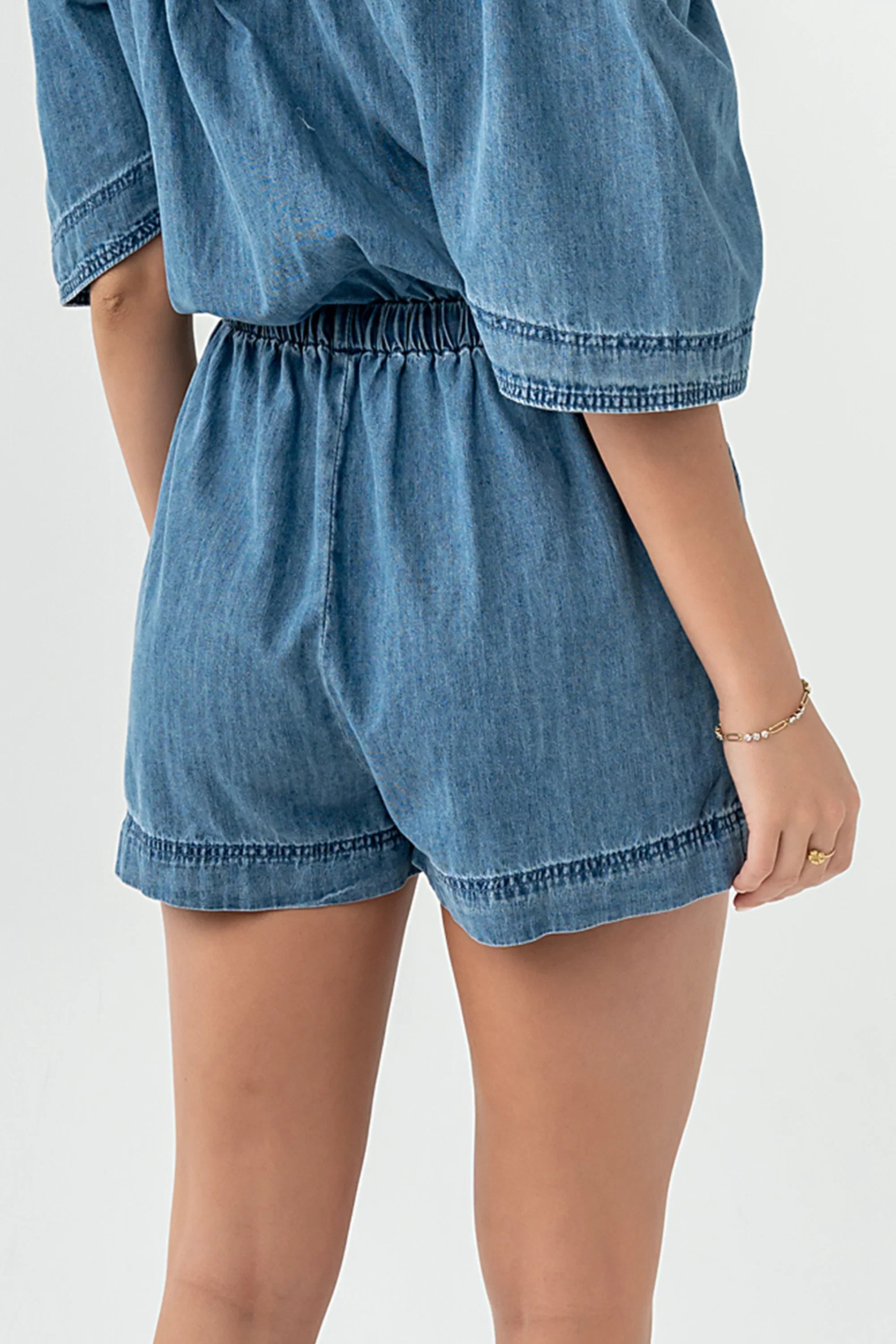 Marina Denim Romper