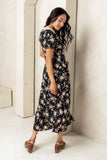 Vera Floral Maxi Dress in Black FINAL SALE