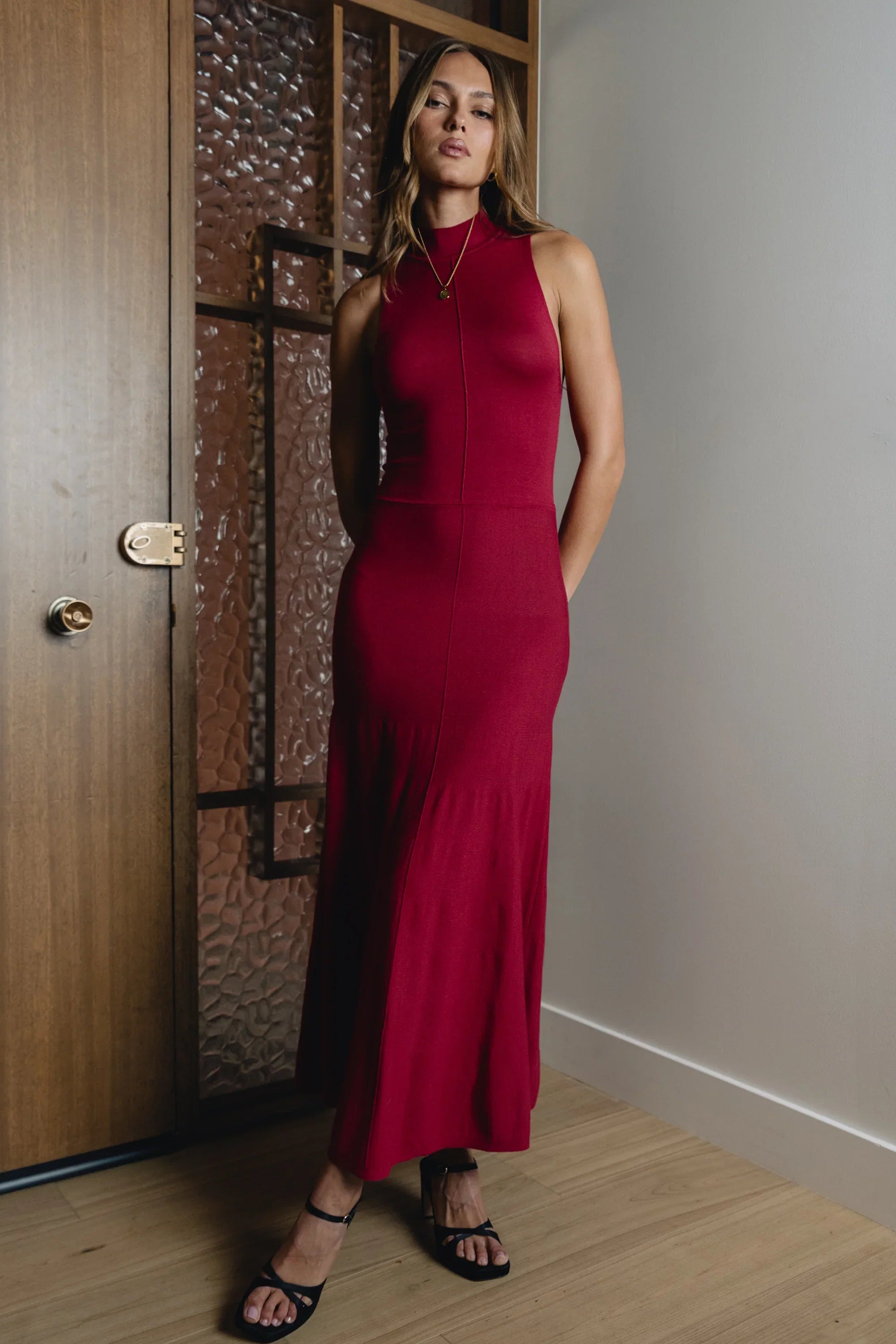 Liz Mock Neck Maxi Dress FINAL SALE