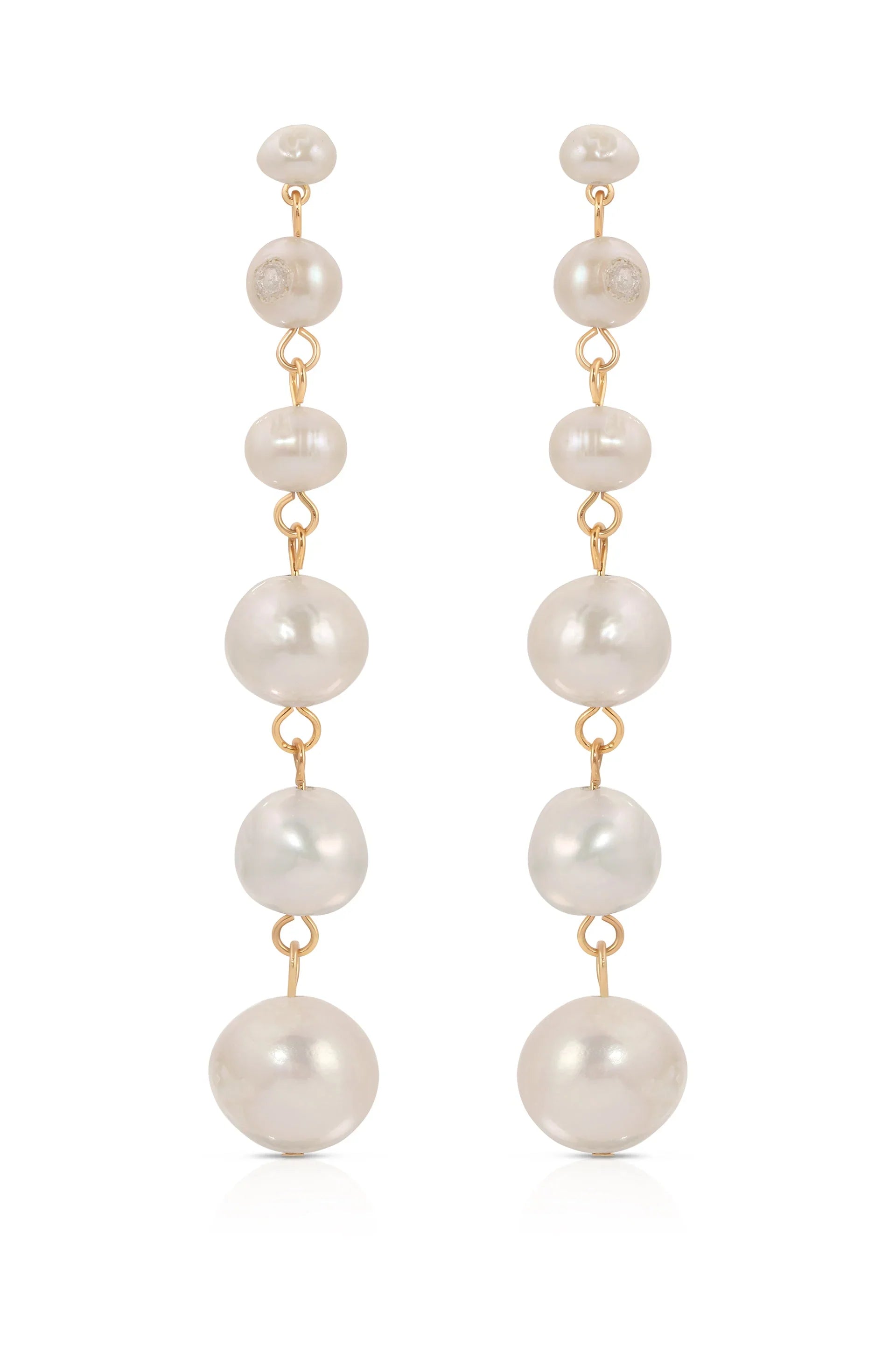 Graduating Freshwater Pearl Earrings