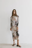 Jamie Watercolor Bodycon Dress FINAL SALE