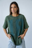 Mary Graphic Tee in Olive