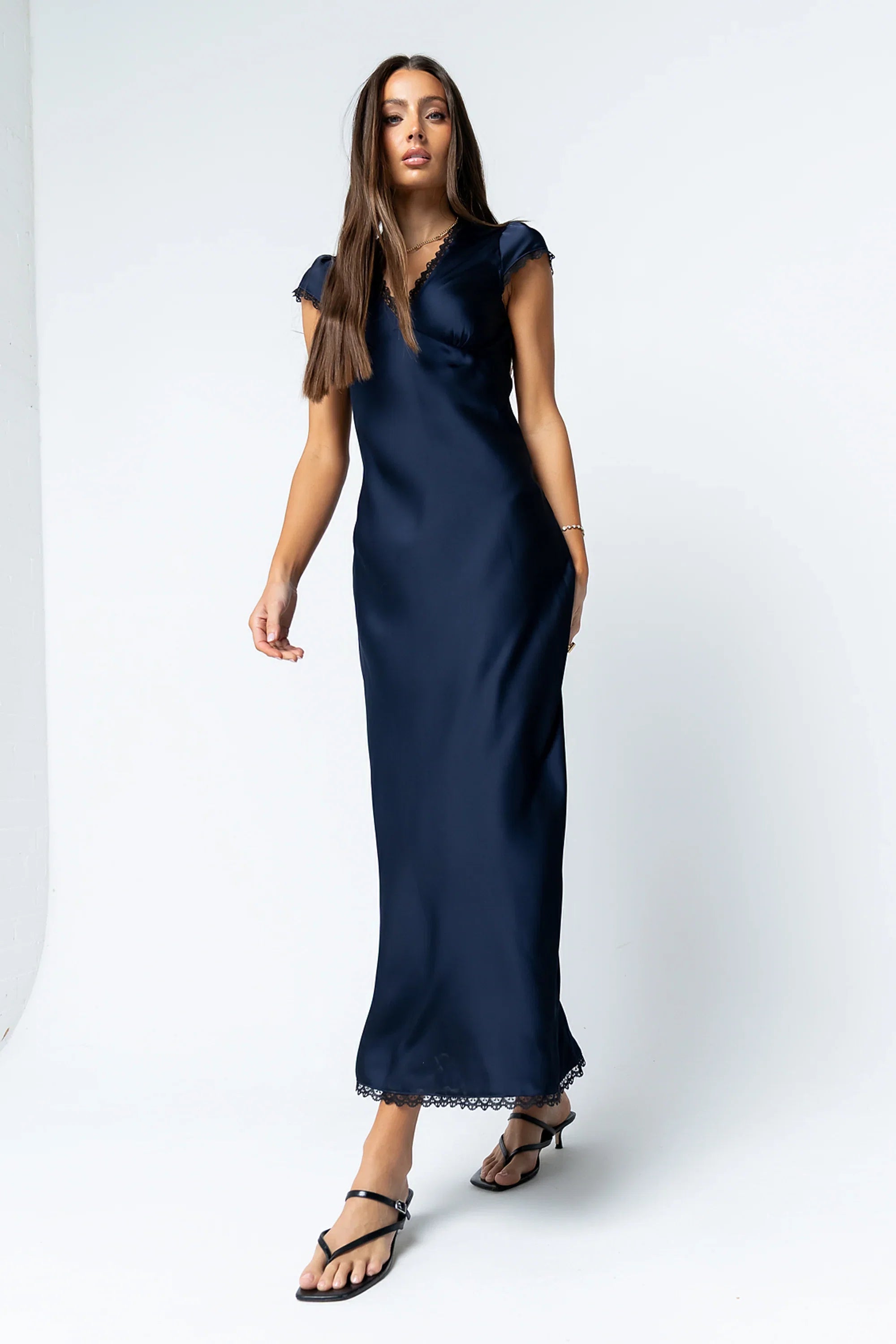Wrenna Satin Maxi Dress