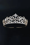 Silver Sparkly Crystal Bridal Crown