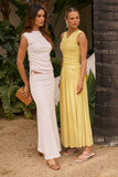 Freda Ruched Top in White