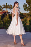 Jane Midi Dress Off White Glitter Tulle Dress